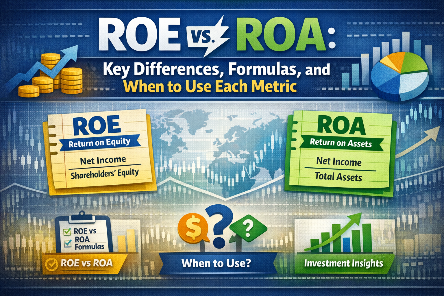 ROE vs ROA: Key Differences, Formulas, and When to Use Each Metric