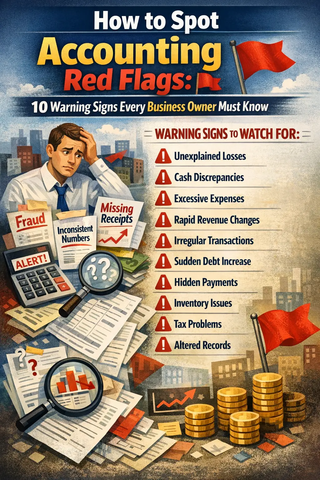How to Spot Accounting Red Flags: 10 Warning Signs Every Business Owner Must Know