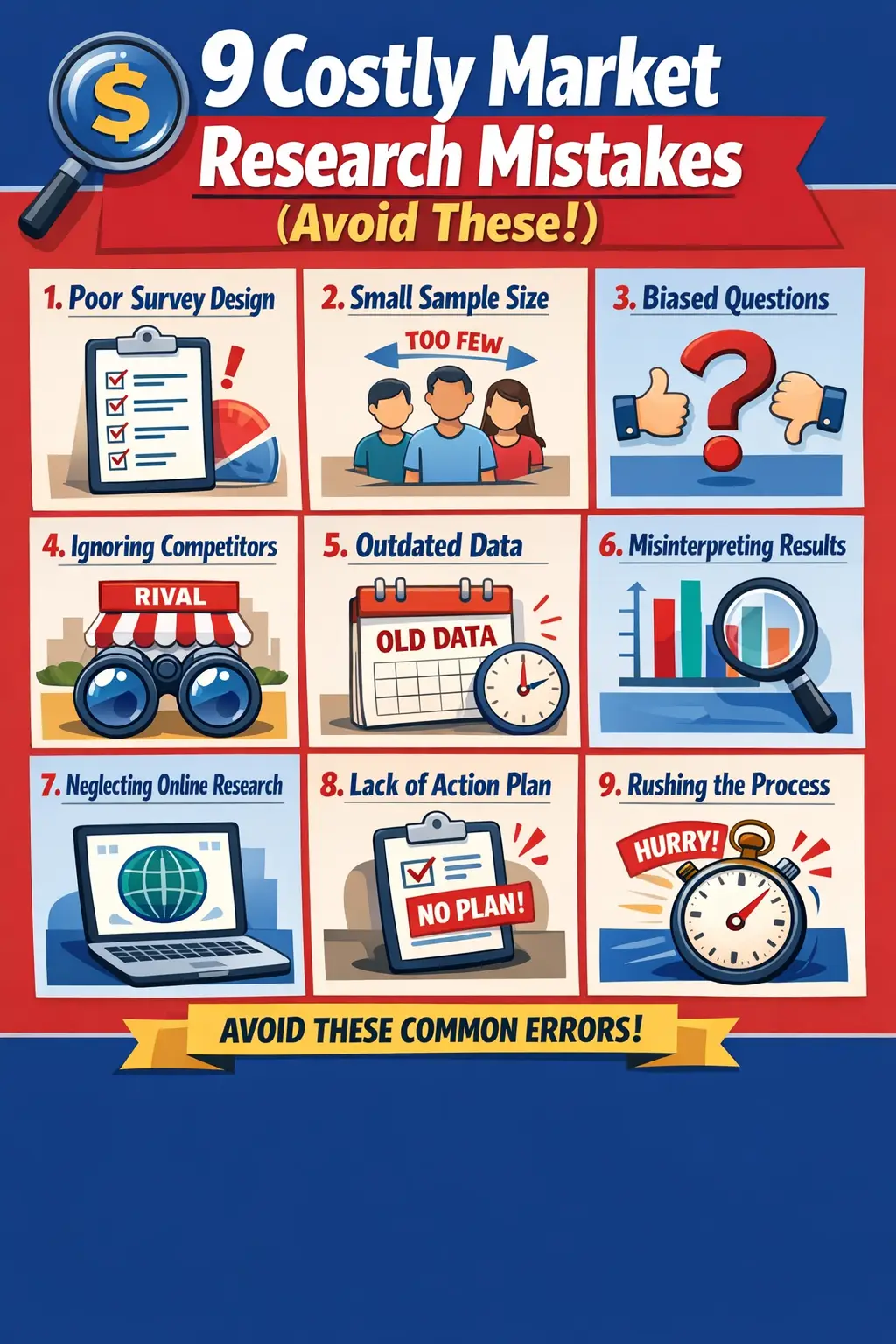 9 Costly Market Research Mistakes (Avoid These!)