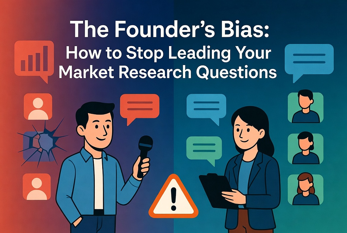 The Founder’s Bias: How to Stop Leading Your Market Research Questions