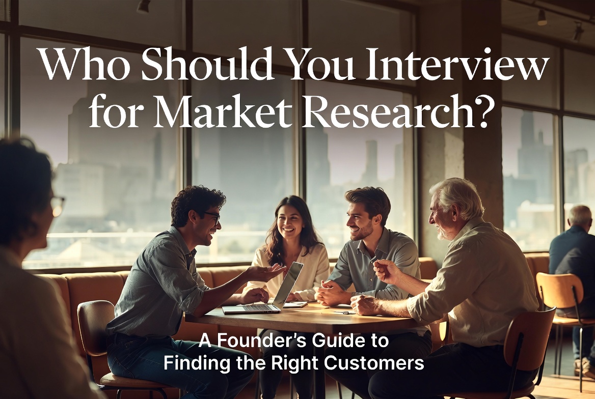 Who Should You Interview for Market Research? A Founder’s Guide to Finding the Right Customers