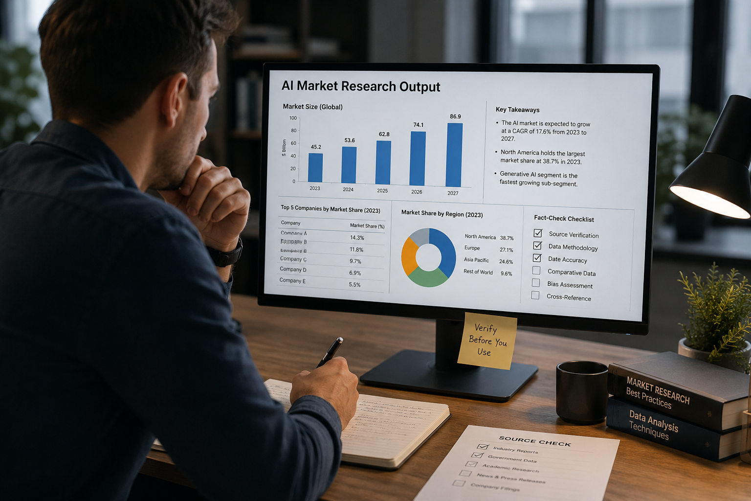 How to Fact Check AI Market Research Outputs